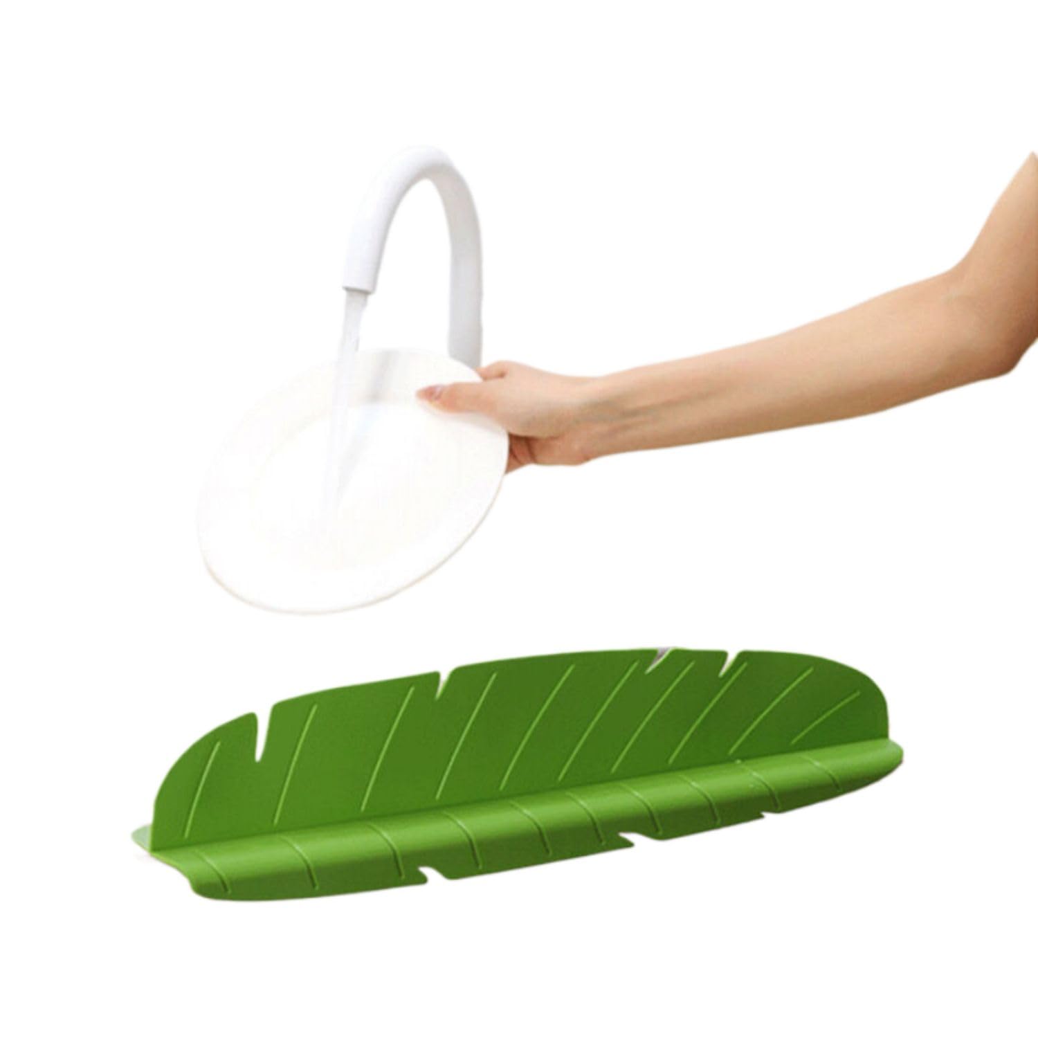 Amazon.com: 水槽挡水板厨房洗碗池防溅隔水神器挡水条洗手盆台面硅胶